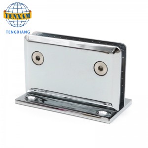 Phòng tắm Clip Phòng tắm Phụ kiện Phần cứng Cửa kính Clip Bản lề Hợp kim Kẽm Kính Clip Phòng tắm Bản lề 180 độ