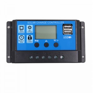 Bộ điều khiển sạcnăng lượng mặt trời PWM 60A 50A 40A 30A 20A 10A Bộ sạc pin 12V LCD Bộ điều khiển bảng điều khiểnnăng lượng mặt trời USB kép tối đa 50V PV đầu vào