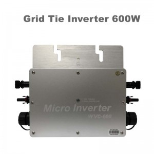 600W Lưới sóng sin tinh khiết Biến tần chốngnước IP65 Micro biến tần 22-50VDC 190-260VAC cho hệ mặt trời MPPT