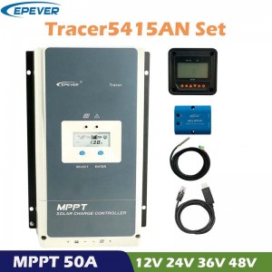Bộ điều khiển sạcnăng lượng mặt trời PEVER TRACER 50A MPPT 12V 24V 36 V48V Màn hình LCD tự động Màn hìnhnăng lượng mặt trời Bảng điều khiển pin Bộ điều khiển hybrid