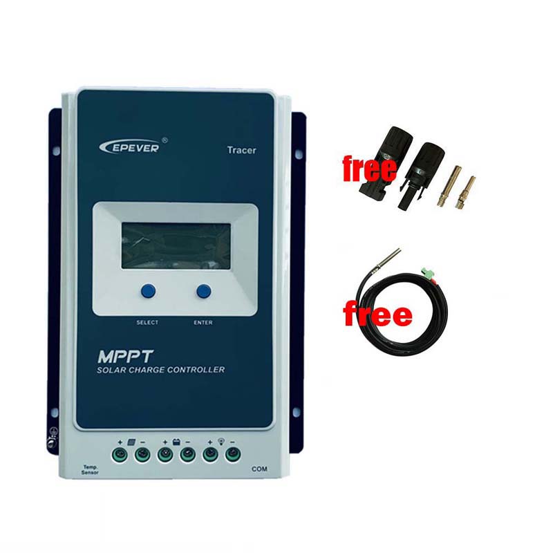 Bộ điều khiển sạcnăng lượng mặt trời Epever MPPT 12V 24V 10A 20A 30A 40A acid-axit lithium pin điều chỉnhnăng lượng mặt trời Màn hình LCD tối đa 100V