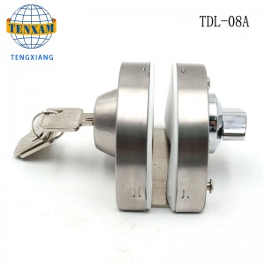Trang chủ Khách sạn Phòng tắm Không khung Kính Khóa đôi Thép không gỉ Cửa kính Chốt 8 ~ 12 mm Khóa cửa kính trượt