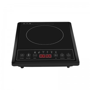 A13 Cảm ứng đầu đốt đơn Cook Sànnóng cảm ứng siêu mỏng, công suất 8 cấp và điều khiểnnhiệt độ với bảng kính đánh bóng màu đen