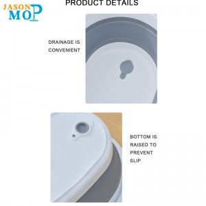 Jason có thể gập lại silica gel xô với tay cầm rửa xe câu cá thùngnước có thể gập lại và tiết kiệm không gian xô lau