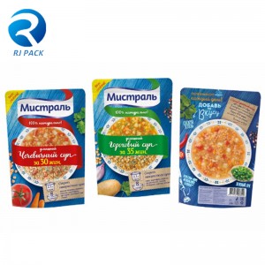 Cấp thực phẩm đứng lên Spout Túi cà chuanước sốt Nước uống Túi bao bì