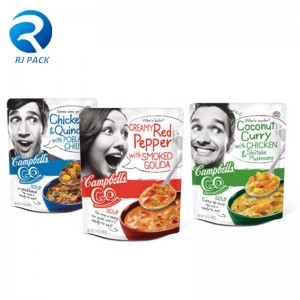 Cấp thực phẩm đứng lên Spout Túi cà chuanước sốt Nước uống Túi bao bì