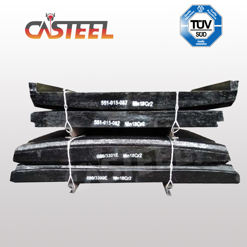 McClosky J40 J40 Máynghiền múi Miếng má, cố định/swing Jaw Die, Tấm hàm