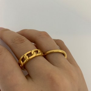 Thời trang châu Âu và Mỹ không gỉ vòng chân không bằng thép không gỉ