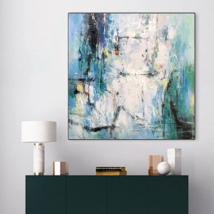 100 Handmade Tùy chỉnh Tranh acrylic Canvas Tóm tắt Kết cấu Tường Trang trí Dầu Treo Tranh Tác phẩmnghệ thuật