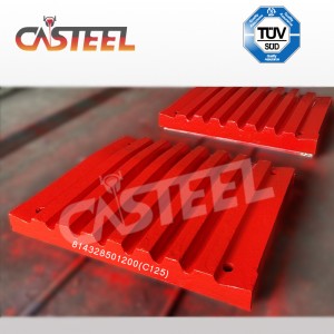 Chất liệu mangan cao C125 Chất liệu chrome Phụ tùng thay thế Tấm Simpe