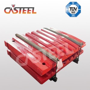 Bộ phận máynghiền hàm Lokomo C125B, cố định quai hàm, JAW Di chuyển