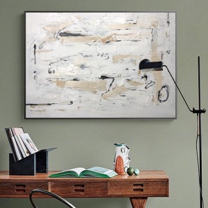 Bán buôn handmade kích thước lớn treo tranh trừu tượng sơn dầu hiện đại trang trí phòng khách