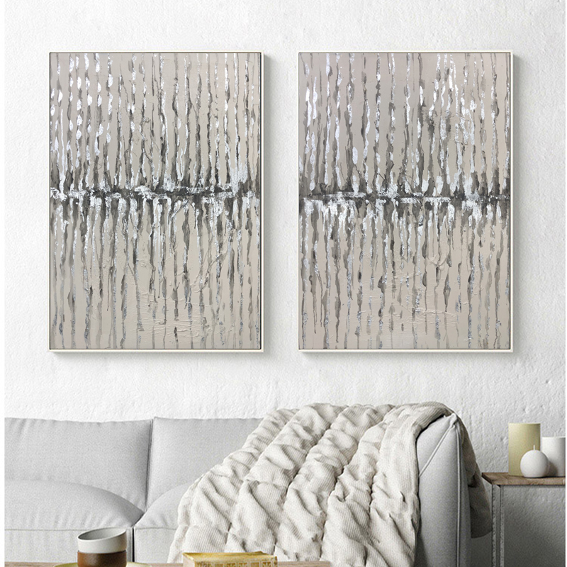 Handmade hiện đại Tóm tắt bức tranh tường phòng kháchnghệ thuật sơn dầu trên vải orther