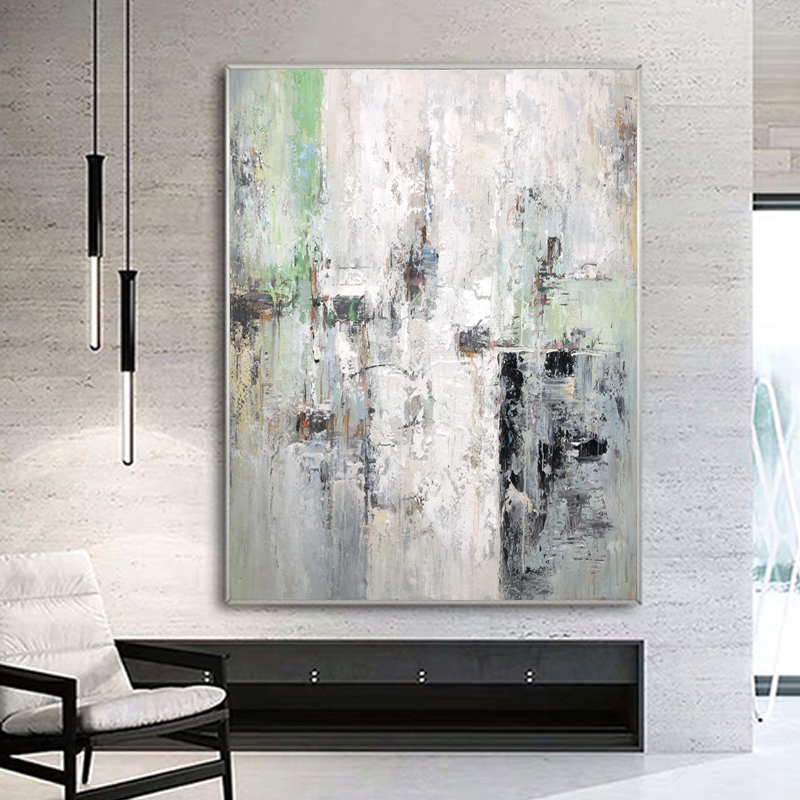 Tinh khiết vẽ tay lớnnghệ thuật sơn dầu trừu tượng trang trínhà sơn