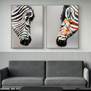 Bán buôn chất lượng cao vẽ tranh vẽ tay tinh khiết gia đình động vậtnghệ thuật sơn dầu