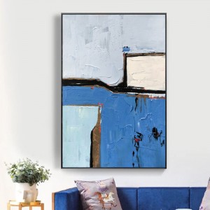 100% vẽ tay Nghệ thuật đương đại lớn Canvas Khách sạn Nhà hàng Trang trí Wall Art Tóm tắt Canvas Canvas