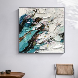 100% vẽ tay lớn Canvas Khách sạn Nhà hàng Trang trí Wall Art Tóm tắt Canvas Tranh cho Tường phòng khách