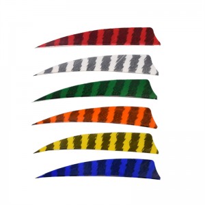 Nika Archery 172101 4inch Stripe Feather Feather cho Bắn cung Carbon Mũi tênngoài trời