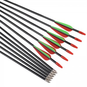 Elongngoài trời 114478 ID5mm 28 inch sợi thủy tinh mũi tên hợp lý TPU Vane cho mục tiêu bắn cung Sooting