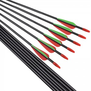 Elongngoài trời 114478 ID5mm 28 inch sợi thủy tinh mũi tên hợp lý TPU Vane cho mục tiêu bắn cung Sooting