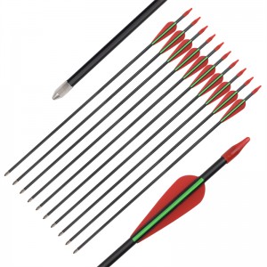 Elongngoài trời 114478 ID5mm 28 inch sợi thủy tinh mũi tên hợp lý TPU Vane cho mục tiêu bắn cung Sooting