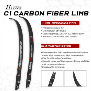 270085 C1 Nika Bắn cung sợi carbon Recurve Bow Limb cho bắn cung mục tiêu bắn cung