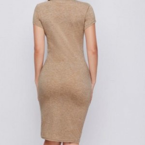 Dệt kim gợi cảm váyngắn tay