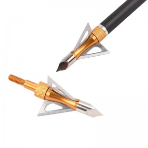 Nika Bắn cung 15B030 100 hạt thép không gỉ Broadheads Bắn cung Crossbow Bolt Săn bắn
