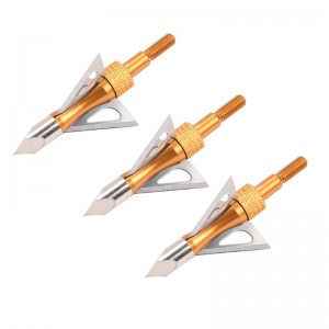 Nika Bắn cung 15B030 100 hạt thép không gỉ Broadheads Bắn cung Crossbow Bolt Săn bắn
