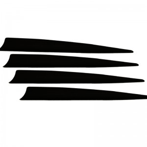 Nika Bắn cung 170017 5 inch Shield TPU Vane cho Bắn cung tất cả các loại chụp mũi tên