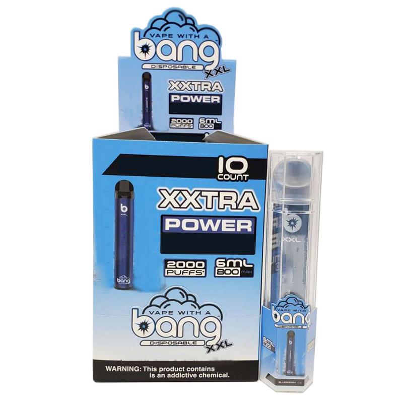 Bang XXL dùng một lần Vape Pen Thuốc lá điện tử Thiết bị 800mAh Pin 6ml Pods Rỗng Vapors gốc 2000 Puffs Kit Bán buôn