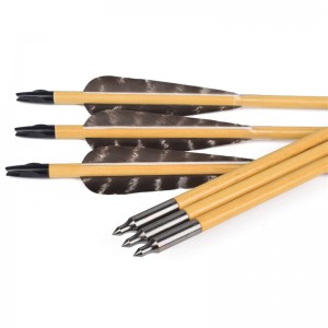 Elongngoài trời 117025-01 OD8mm 32 inch mũi tên gỗ bắn cung truyền thống bắn cung