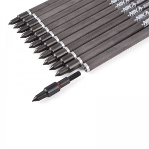 Nika Bắn cung 113167-02 ID6.2mm 7.5Inch Crossbow Crossbow Bolts Nhựa Nock Bắn cung Bắn súng Cobra ADDER/R9/RX