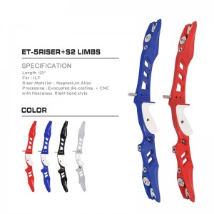 NIKA BÁO CÁO 210036 23inch RH ILF Bogenschießen Panahan Memanah Recurve Bow Riser cho bắn cungngoài trời Bow Target