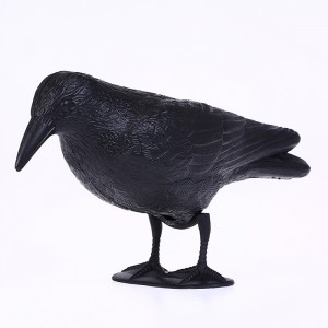 Guguluza đứng Full Body Blocking Crow Decoy Săn lùng Nhựa Đen Crow Decoy Hallows \\\\\\\\\\\\\\\\\\\\\\\\\\\\ Trang trí trongngày W/feet Stake, trang trí sân vườn