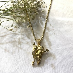 Vòng cổ dát zircon zircon hip ep hop