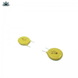 Nhà sản xuất Trung Quốc Sản phẩm tồn tại, Vàng Cut Short Kink Mov Protector14mm 14D471 470V Varistor Mov