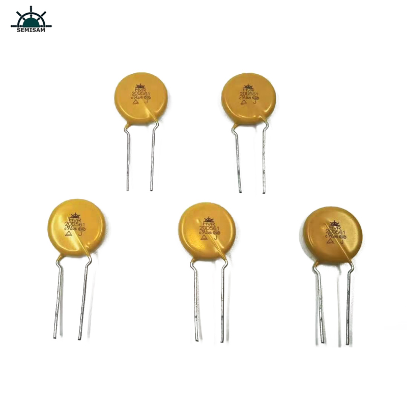 Các thành phần điện tử ODM Trung Quốc, Vi-a Mov 20mm HVR20D561K Varistor cho các thiết bị gia dụng