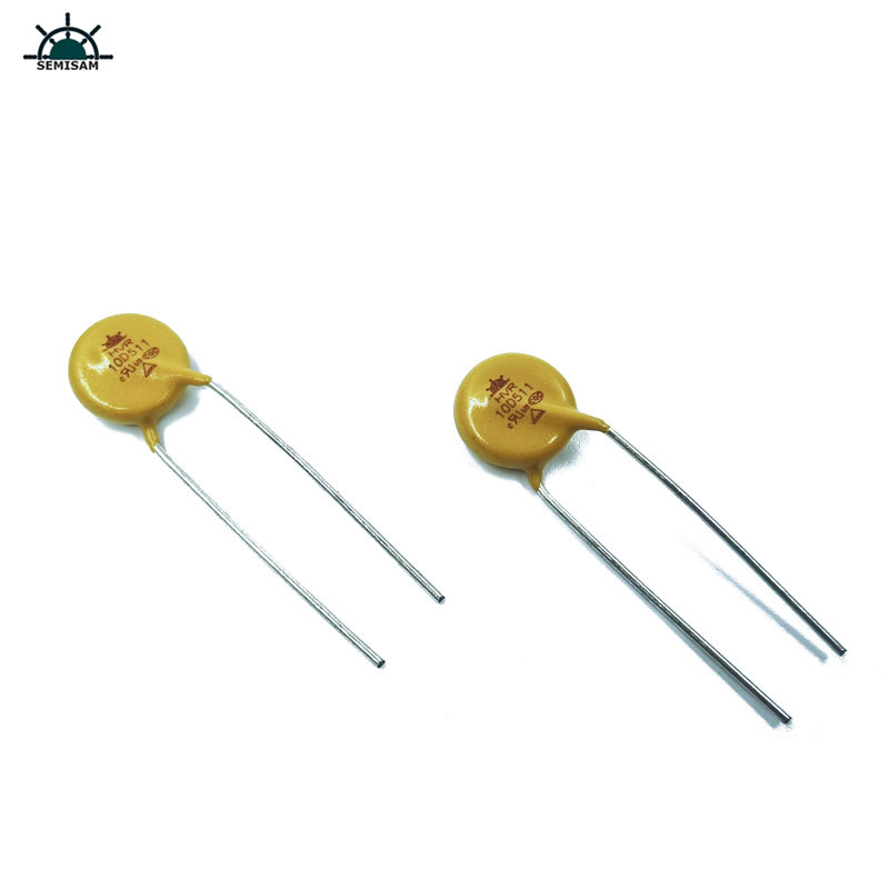 Nhà sản xuất Trung Quốc Nhà cung cấp Sức đề kháng Vàng Silicon 10D511 Đường kính 10 mm Zinc Oxide Mov Varistor để cung cấpnăng lượng