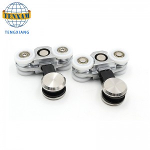 Sản phẩm bánnóng Bánh xe treo Thép không gỉ Kính trượt Cửa Track Con lăn