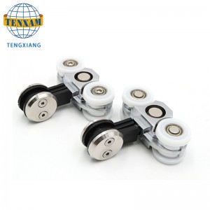 Sản phẩm bánnóng Bánh xe treo Thép không gỉ Kính trượt Cửa Track Con lăn