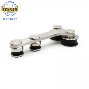 Bán sản phẩm hot Treo bánh xe thép không gỉ Cửa kính theo dõi Hệ thống cửa trượt