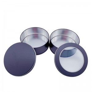 Hộp đĩa U/Giáng sinh hộp thiếc/kẹo hộp thiếc/hộpnến (90mm * 35mm)