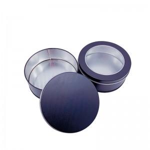 Hộp đĩa U/Giáng sinh hộp thiếc/kẹo hộp thiếc/hộpnến (90mm * 35mm)