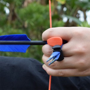 Elongngoài trời 42ft07 s Size LH Archery Finger Tab Finger Găng tay Bảo vệ Găng tay cho Recurve Bow Thể thaongoài trời Bắn súng