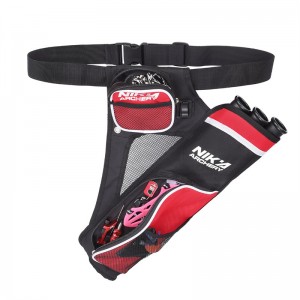 Nika Bắn cung 430021 Rh Màu đỏ 3 Tube Hip River Hunting Đào tạo Bắn cung Mũi tên Người giữ Hương Băng thắt lưng Treo mục tiêu