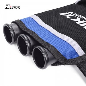 Nika Bắn cung 430021 RH Bắn cung màu xanh lam để giữ mũi tên 3 ống hip run rẩy huấn luyện bắn cung mũi tên run rẩy