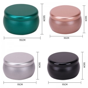 Tùy chỉnh thân thiện với môi trường Matte đen rỗngnến vớinắp 95 * 50mm