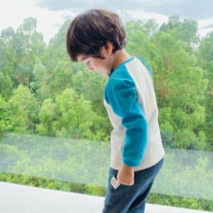 Dệt kim dài tay dệt kim quần cotton