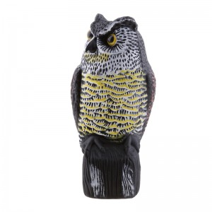Trang trí vườnnhựa 36cm Owl Yard Scarer thực tế Decoy Garden Decor